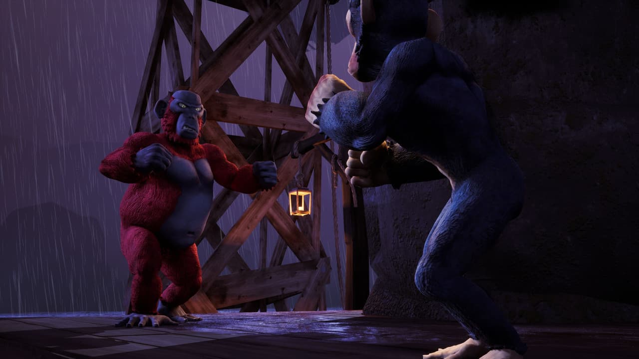 Two Apes Beat Each Other to Death